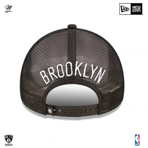 NBA Brooklyn Nets "Team Color" A-Frame Trucker Cap (NBA-Kappe) New Era auf FrenchMarket