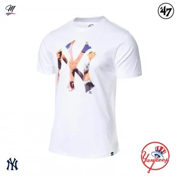 MLB New York Yankees "Day Glow ECHO TEE" T-Shirt (T-shirts) '47 Brand chez FrenchMarket