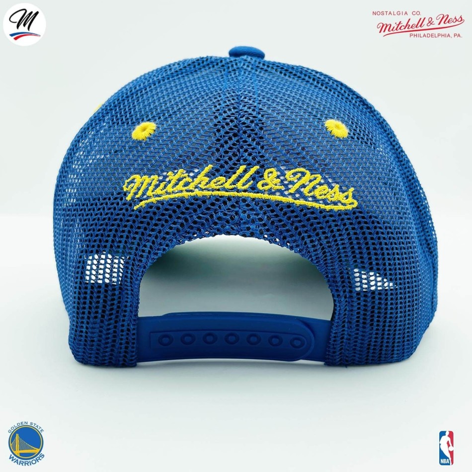 NBA Golden State Warriors Gorra HWC "Team Seal" Trucker (Gorra de la NBA) Mitchell & Ness chez FrenchMarket