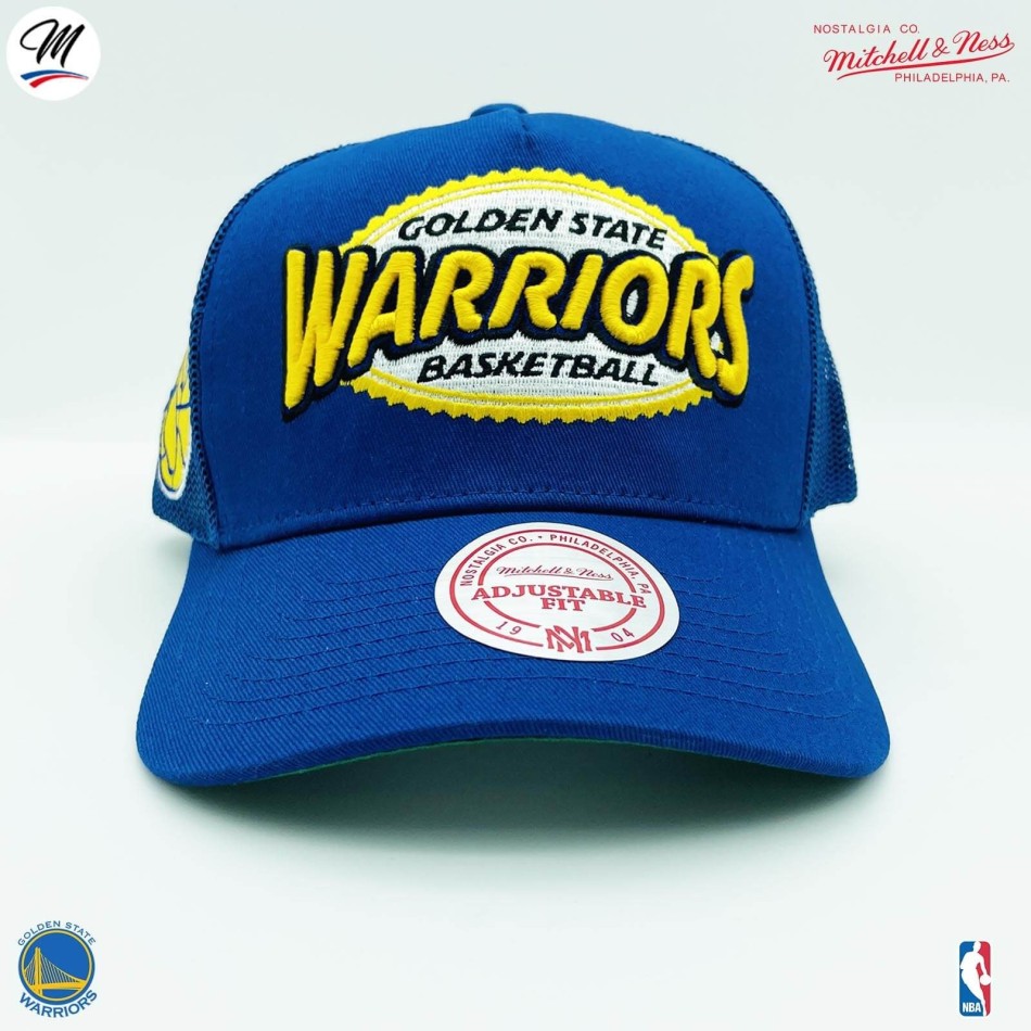 NBA Golden State Warriors HWC Cappello Trucker "Team Seal (Cappello NBA) Mitchell & Ness chez FrenchMarket