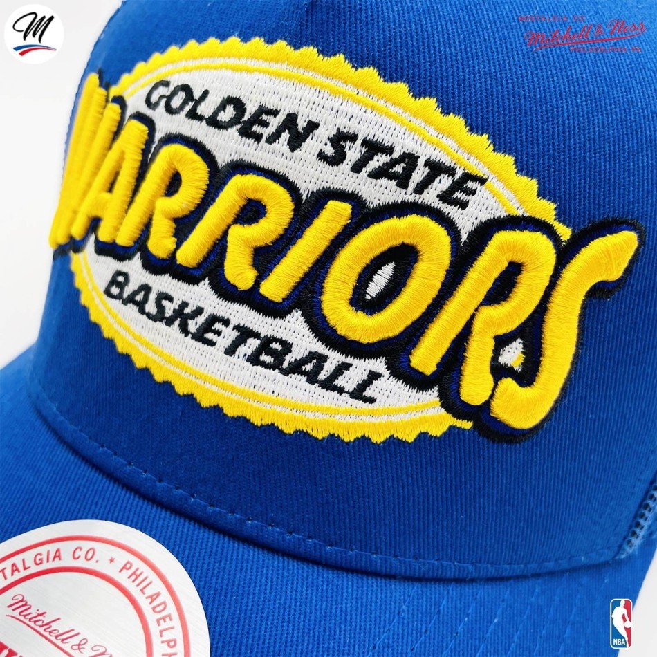 Casquette Trucker NBA Golden State Warriors HWC "Team Seal" (Casquette NBA) Mitchell & Ness chez FrenchMarket