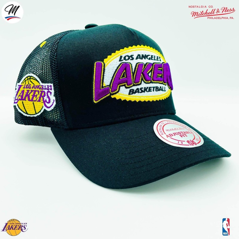 NBA Los Angeles Lakers HWC "Team Seal" Trucker Cap (NBA-Kappe) Mitchell & Ness auf FrenchMarket