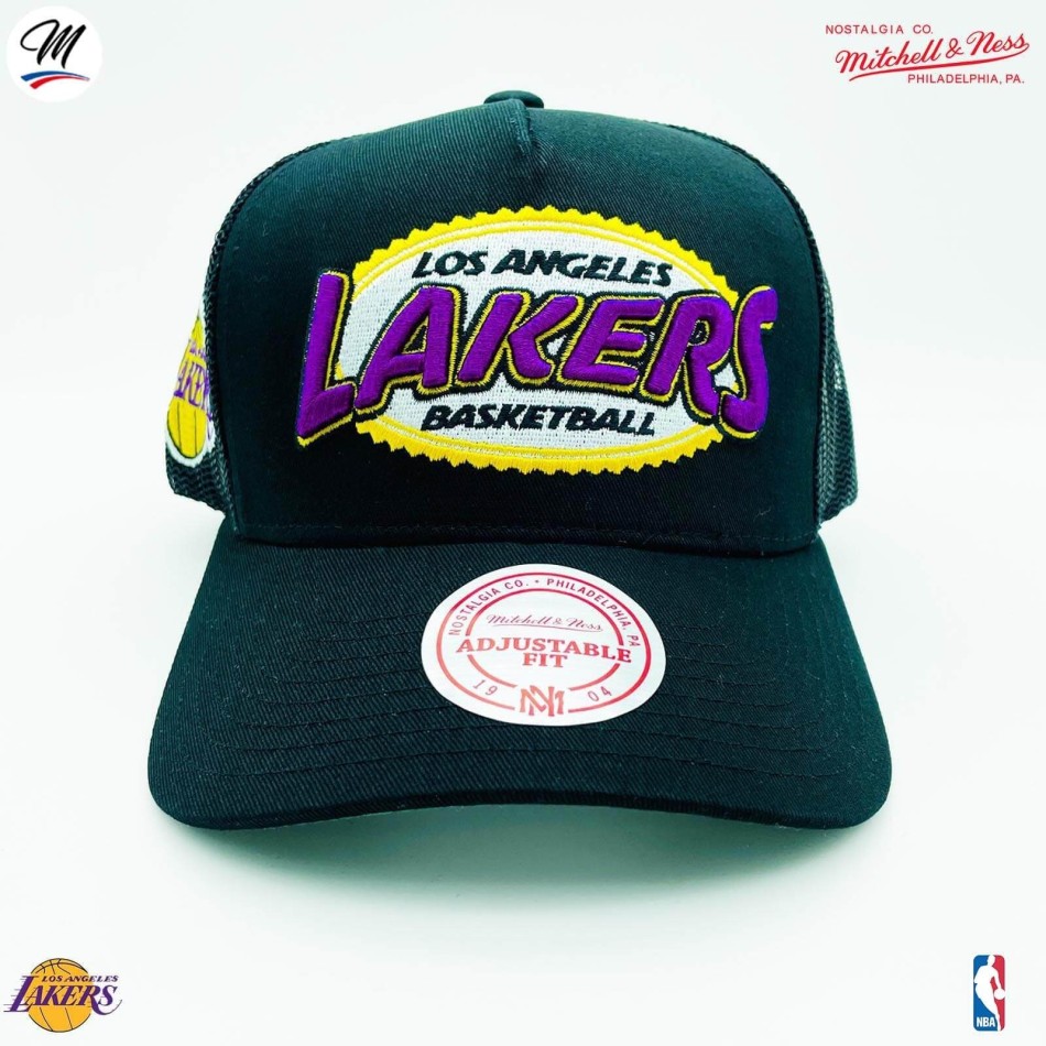 Casquette Trucker NBA Los Angeles Lakers HWC "Team Seal" (Casquette NBA) Mitchell & Ness chez FrenchMarket