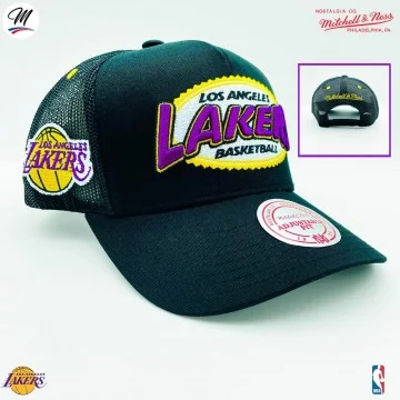 Los Angeles Lakers HWC "Team Seal" NBA Trucker Cap (Gorras) Mitchell & Ness chez FrenchMarket