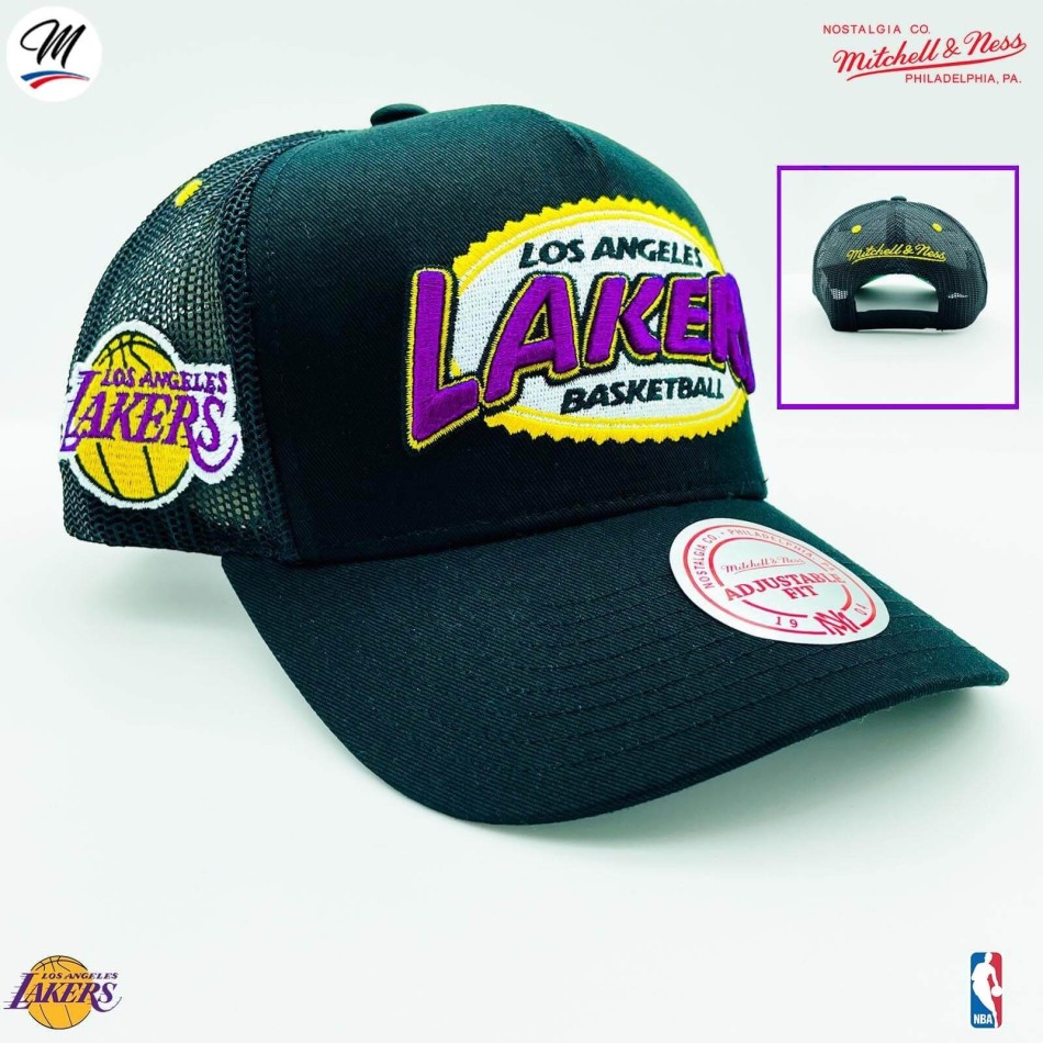 Los Angeles Lakers HWC "Team Seal" Cappello Trucker NBA (Cappello NBA) Mitchell & Ness chez FrenchMarket