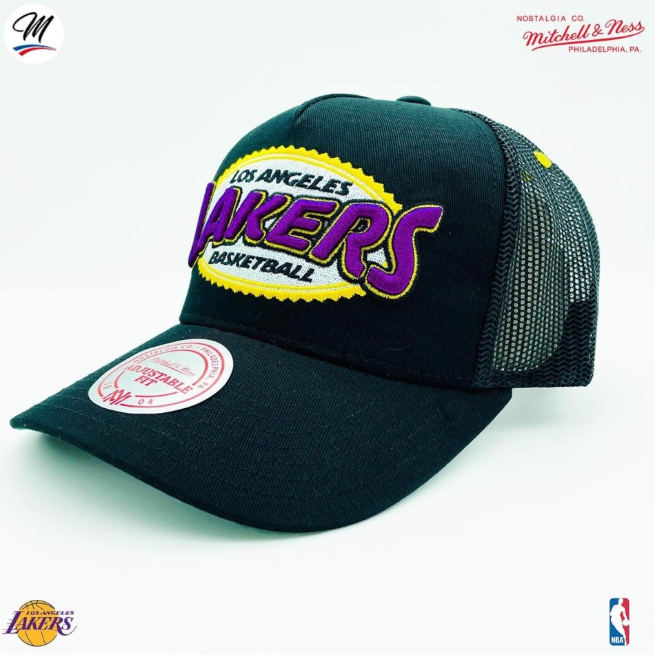 NBA Los Angeles Lakers HWC "Team Seal" Trucker Cap (NBA-Kappe) Mitchell & Ness auf FrenchMarket