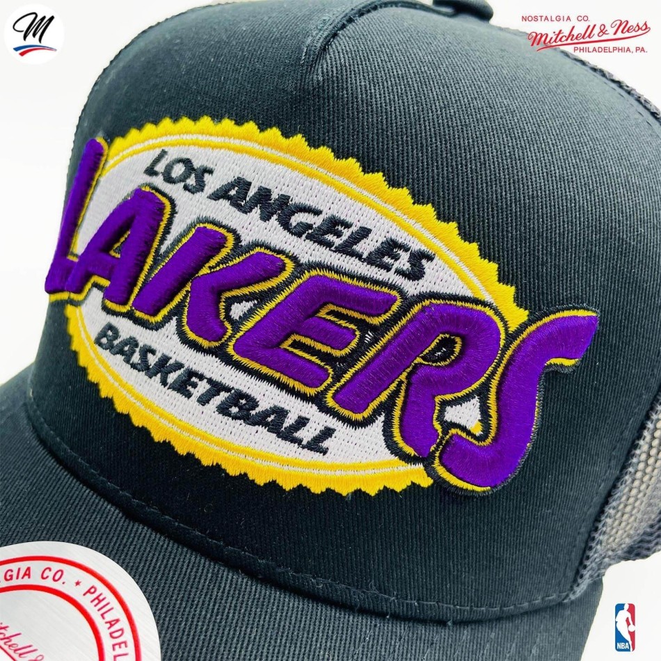 Los Angeles Lakers HWC "Team Seal" Cappello Trucker NBA (Cappello NBA) Mitchell & Ness chez FrenchMarket