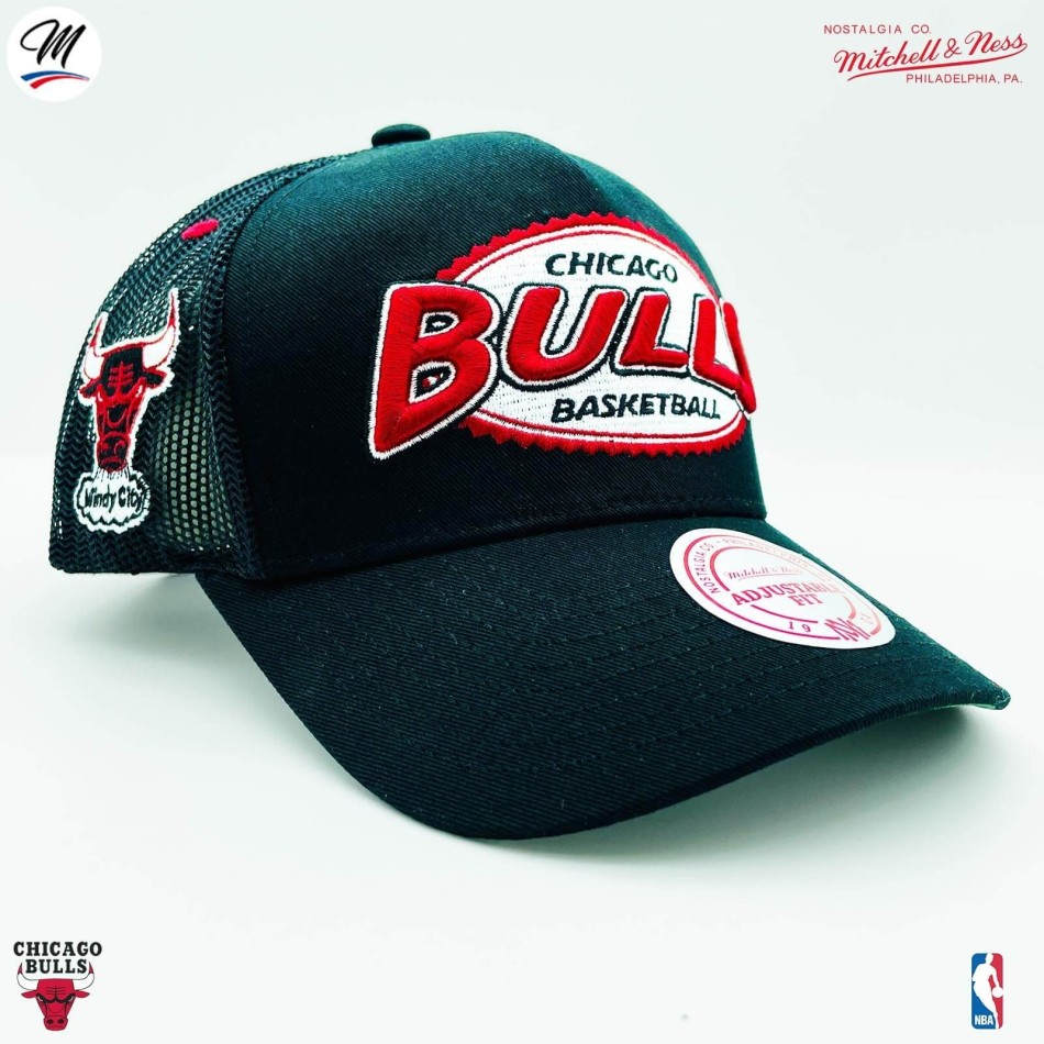 MITCHELL & NESS Chicago Bulls HWC "Team Seal" NBA Trucker Cap