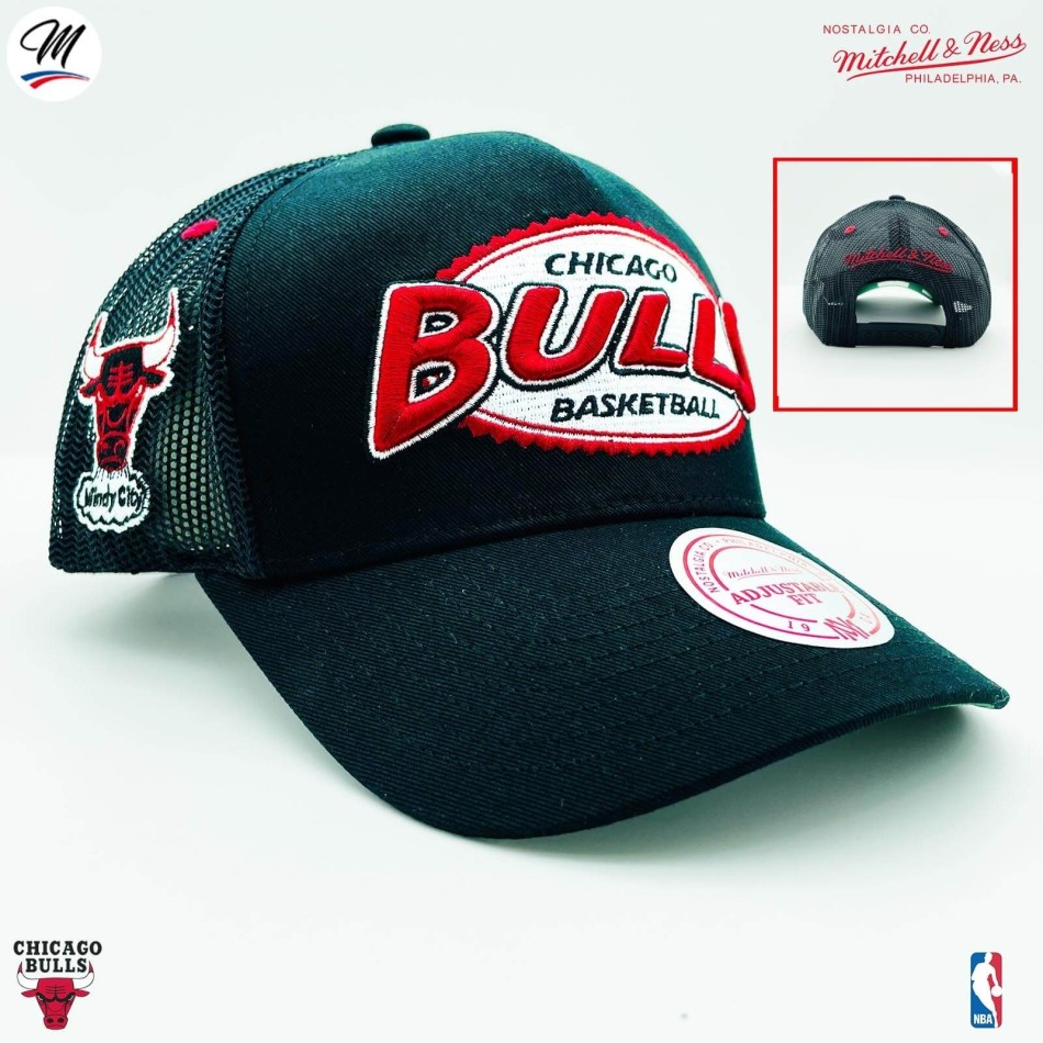 Cappello trucker Chicago Bulls HWC "Team Seal" NBA (Cappello NBA) Mitchell & Ness chez FrenchMarket
