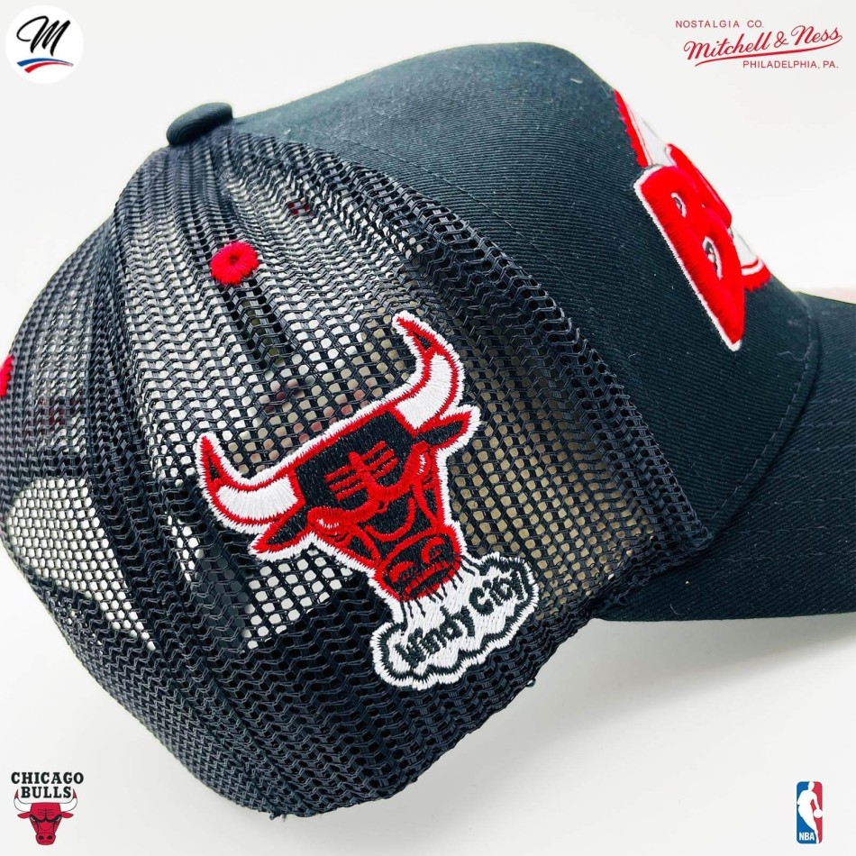 MITCHELL & NESS Chicago Bulls HWC "Team Seal" NBA Trucker Cap