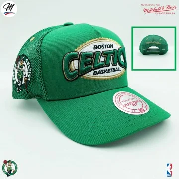 Boston Celtics HWC "Team Seal" NBA Trucker Hat (Caps) Mitchell & Ness on FrenchMarket