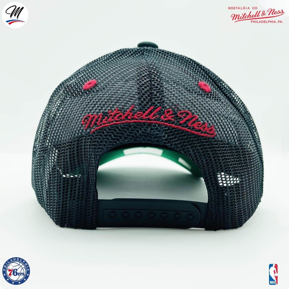 Philadelphia 76ers Gorra HWC "Team Seal" NBA Trucker (Gorra de la NBA) Mitchell & Ness chez FrenchMarket