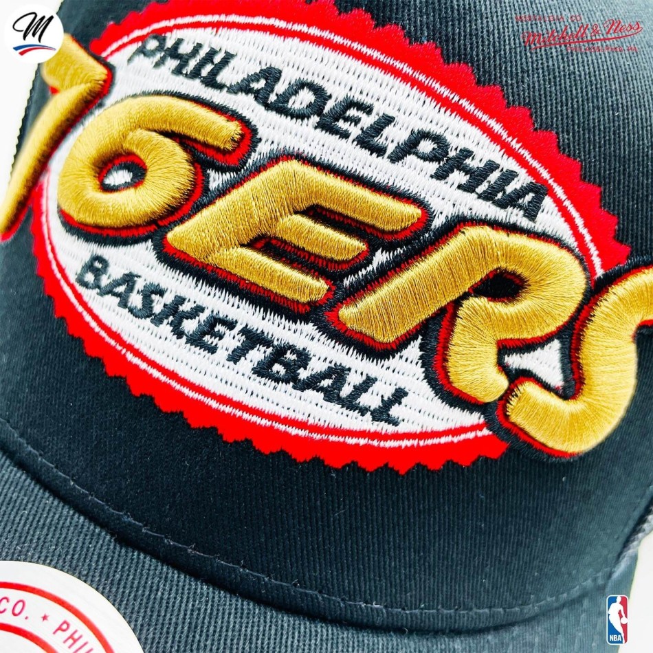 Casquette Trucker NBA Philadelphia 76ers HWC "Team Seal" (Casquette NBA) Mitchell & Ness chez FrenchMarket