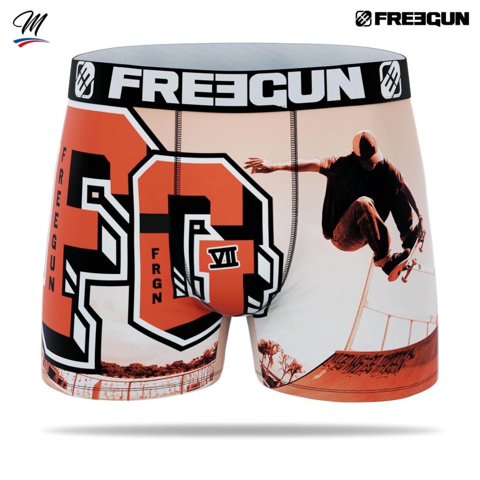 FREEGUN Boxer Homme Premium "Skate or Die" | sPECIAL Pro Skater