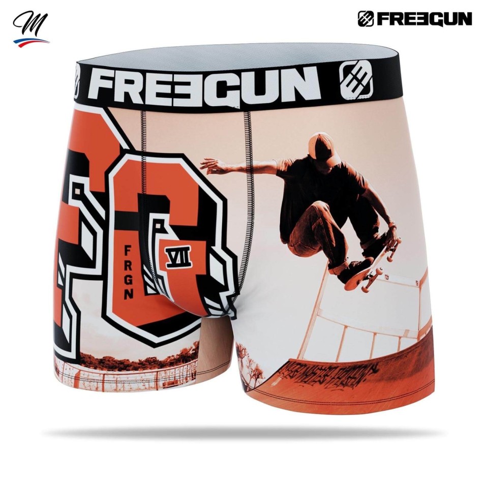 FREEGUN Boxer Homme Premium "Skate or Die" | sPECIAL Pro Skater