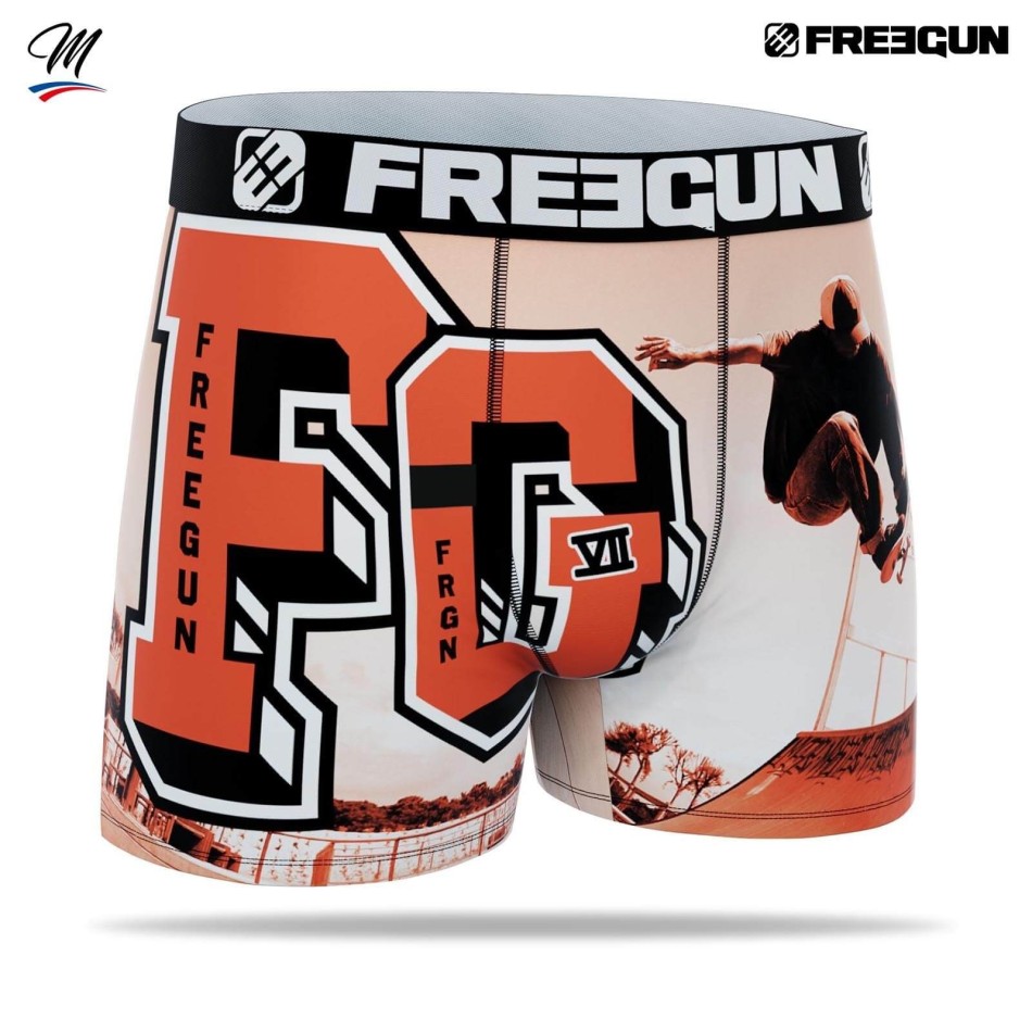 FREEGUN Boxer Homme Premium "Skate or Die" | sPECIAL Pro Skater