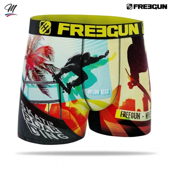 Boxer Homme Premium Jean "Skate or Die" (Boxershorts Mann) Freegun auf FrenchMarket