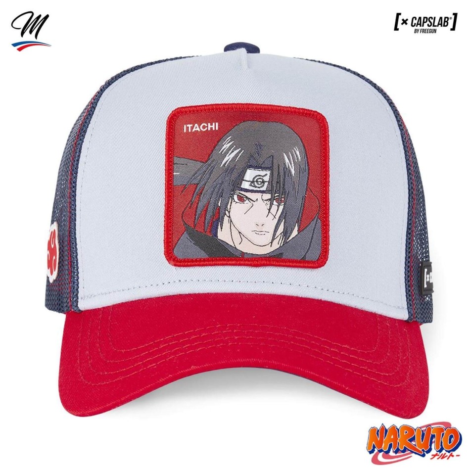 Cappello Trucker "Itachi Uchiwa" Naruto (Cappellino) Capslab chez FrenchMarket