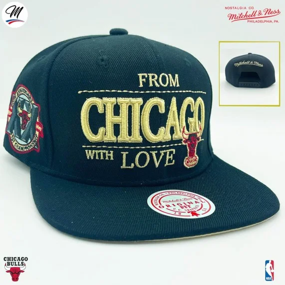 Cappellino NBA "Chicago With Love" dei Chicago Bulls (Cappello NBA) Mitchell & Ness chez FrenchMarket