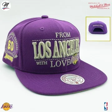 Los Angeles Lakers "Los Angeles With Love" NBA Cap (Caps) Mitchell & Ness on FrenchMarket