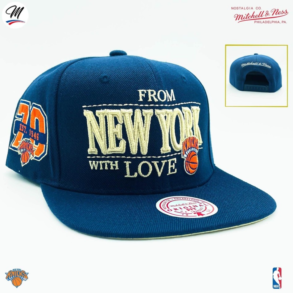 Cappellino NBA "New York con amore" dei New York Knicks (Cappello NBA) Mitchell & Ness chez FrenchMarket