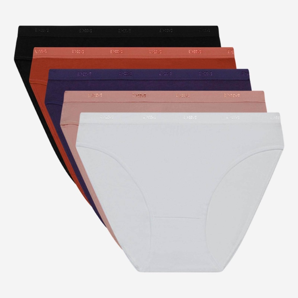 Set of 5 Cotton Stretch Panties "EcoDim" (Panties) Dim on FrenchMarket