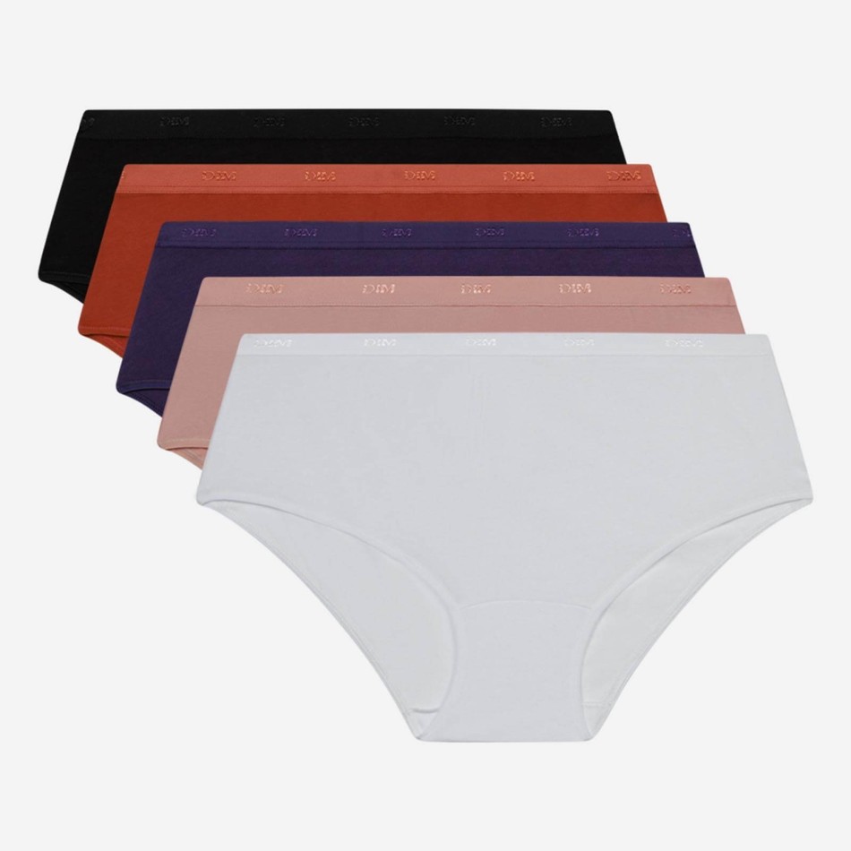 Set of 5 Cotton Stretch Boxers "EcoDim" (Boxers) Dim on FrenchMarket