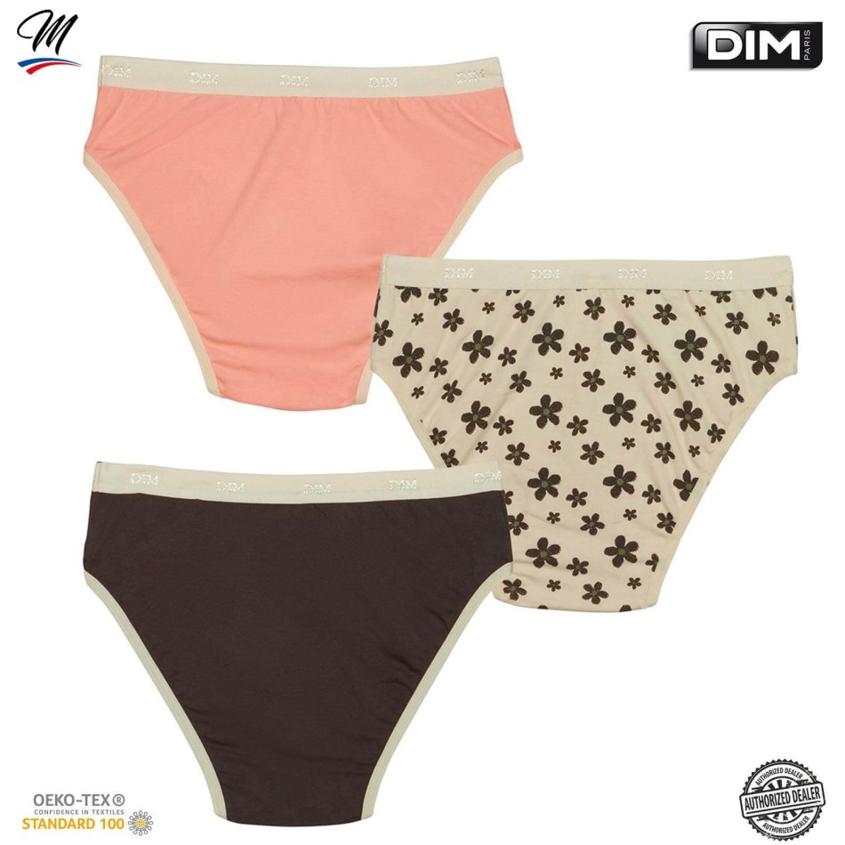 DIM GIRLS | Set med 3 stycken fina bomullsbyxor för flickor med stretchfickor