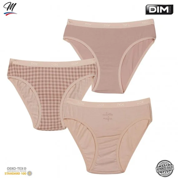 Set di 3 ragazze con mutandine in cotone elasticizzato "The Pockets (Mutandine) Dim chez FrenchMarket Set di 3 ragazze con mutandine in cotone elasticizzato "The Pockets (Mutandine) Dim chez FrenchMarket
