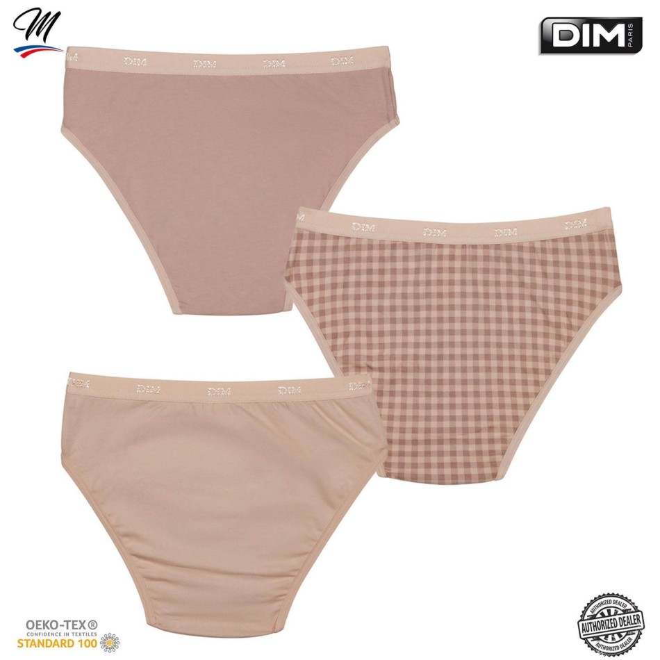 DIM GIRLS | Set med 3 stycken fina bomullsbyxor för flickor med stretchfickor