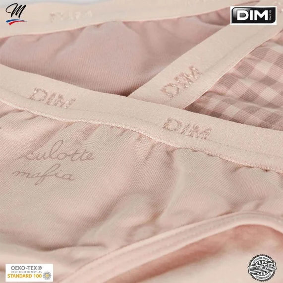 Set di 3 ragazze con mutandine in cotone elasticizzato "The Pockets (Mutandine) Dim chez FrenchMarket Set di 3 ragazze con mutandine in cotone elasticizzato "The Pockets (Mutandine) Dim chez FrenchMarket