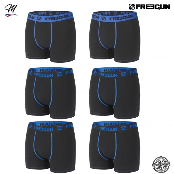 6er-Pack Boxershorts für Männer aus Baumwolle (Boxershorts für Männer) Freegun auf FrenchMarket