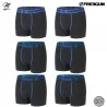 Set van 6 katoenen boxershorts voor heren (Herenboxershorts) Freegun chez FrenchMarket