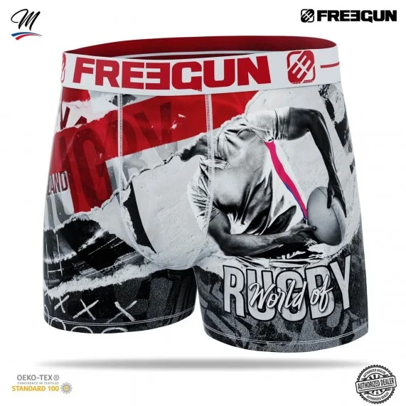 Boxer Premium de hombre para la Copa Mundial de Rugby (Calzoncillos para hombre) Freegun chez FrenchMarket