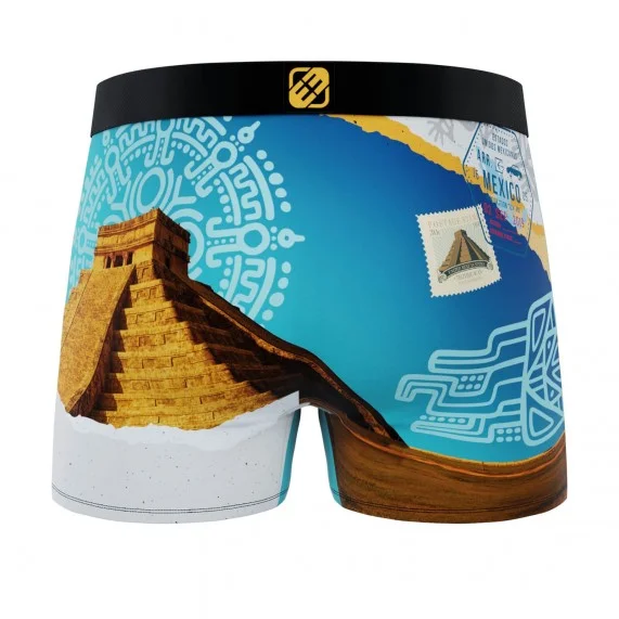 Paysage du Monde" recycled microfiber boxer shorts for men (Men's boxer shorts) Freegun on FrenchMarket
