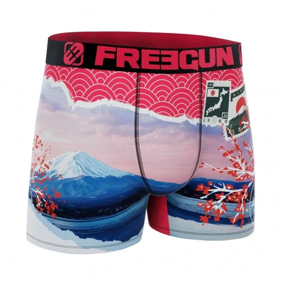 Calzoncillos de microfibra reciclada "Paysage du Monde" para hombre (Boxers) Freegun chez FrenchMarket