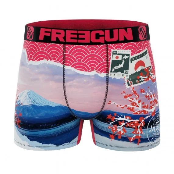 Paysage du Monde" recycled microfiber boxer shorts for men (Men's boxer shorts) Freegun on FrenchMarket