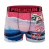 Calzoncillos de microfibra reciclada "Paysage du Monde" para hombre (Boxers) Freegun chez FrenchMarket