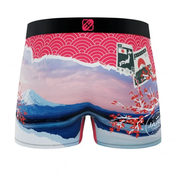 Calzoncillos de microfibra reciclada "Paysage du Monde" para hombre (Boxers) Freegun chez FrenchMarket