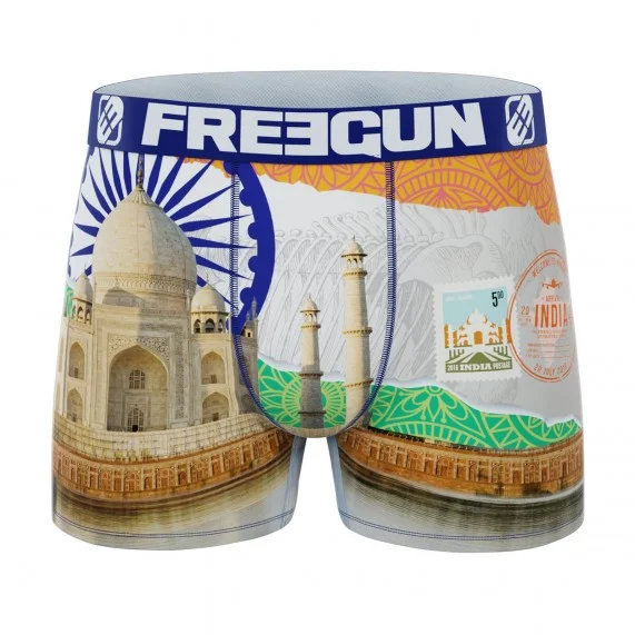 Calzoncillos de microfibra reciclada "Paysage du Monde" para hombre (Calzoncillos para hombre) Freegun chez FrenchMarket