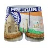 Calzoncillos de microfibra reciclada "Paysage du Monde" para hombre (Calzoncillos para hombre) Freegun chez FrenchMarket