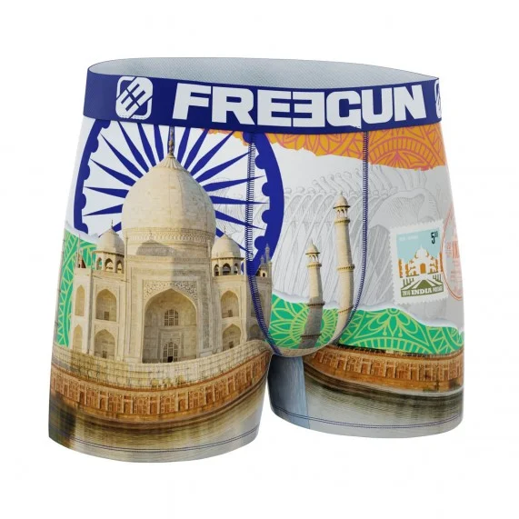 Paysage du Monde" recycled microfiber boxer shorts for men (Men's boxer shorts) Freegun on FrenchMarket