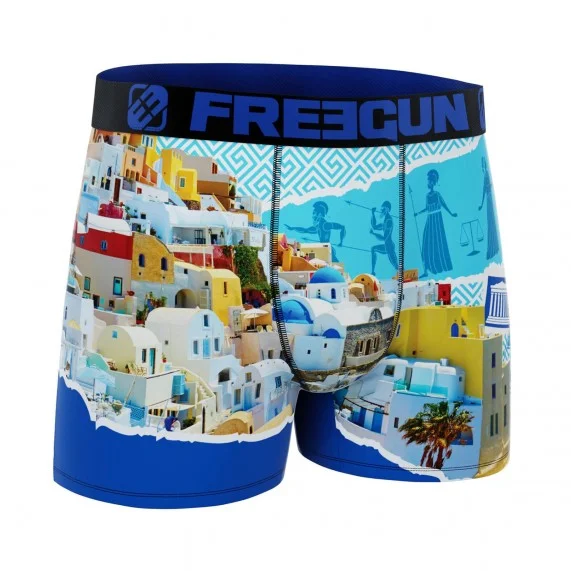 Calzoncillos de microfibra reciclada "Paysage du Monde" para hombre (Calzoncillos para hombre) Freegun chez FrenchMarket