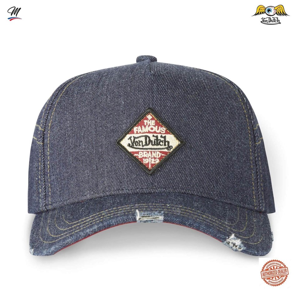 VON DUTCH "Jean's Rec" basebollkeps i blå jeans
