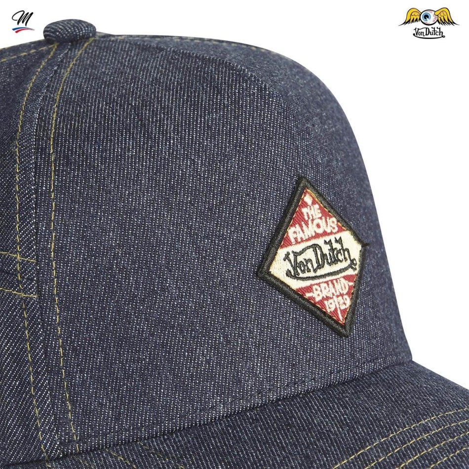 VON DUTCH Baseball Cap "Jean's Rec" Blue Jeans