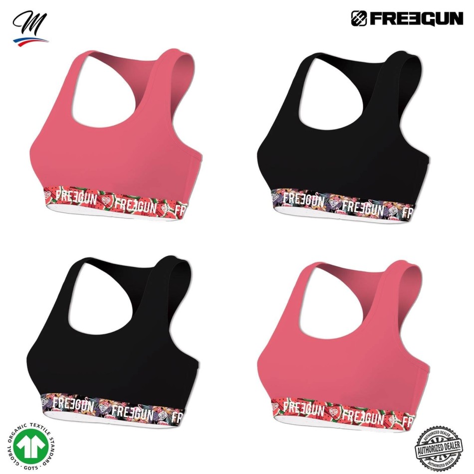 Lot de 4 Brassières Fille en Coton Bio