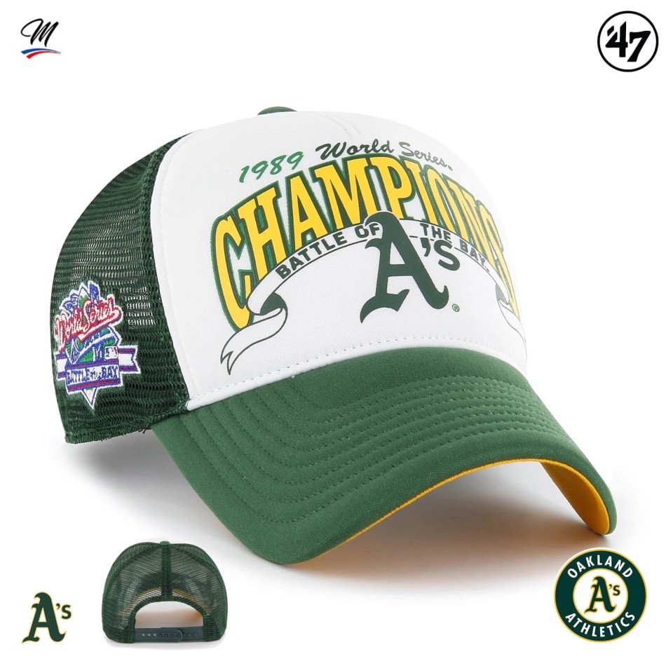 MLB Oakland Athletics Schaumstoff Cap "Foam '47 Offside DT" (Cap) '47 Brand auf FrenchMarket