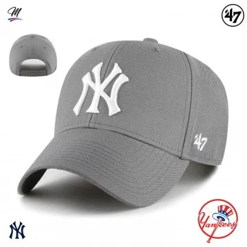 MLB New York Yankees MVP Snapback Cap Grigio (Cappellino) '47 Brand chez FrenchMarket