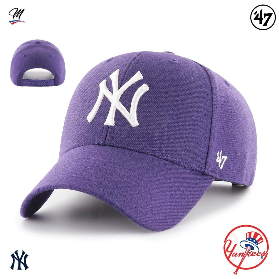 MLB New York Yankees MVP Snapback Cap Paars (Caps) '47 Brand chez FrenchMarket