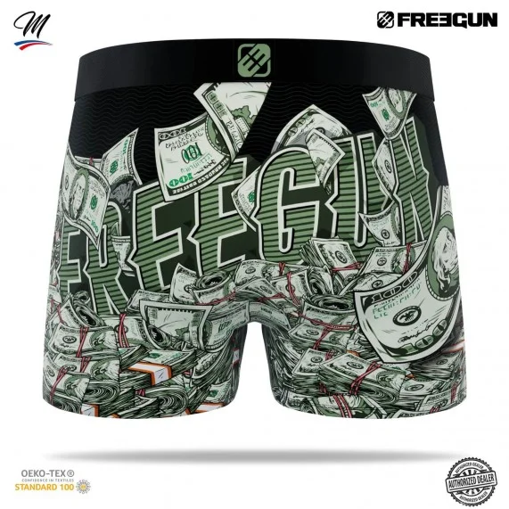 Boxer Men Dollars (Men's boxer shorts) Freegun on FrenchMarket